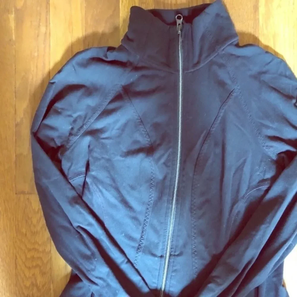 Athleta Black Ladies XS Workout Full Zip Jacket - Picture 2 of 7